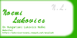 noemi lukovics business card